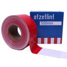 Afzetlint rood/wit 75 mm x 500 m