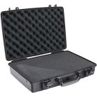 Peli 1490 laptopkoffer met plukschuim zwart