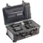 Peli 1510LFC met plukschuim en laptophoes zwart 