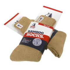 Steel blue Bamboo sokken zandkleurig