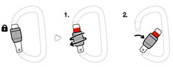 karabiner screw-lock